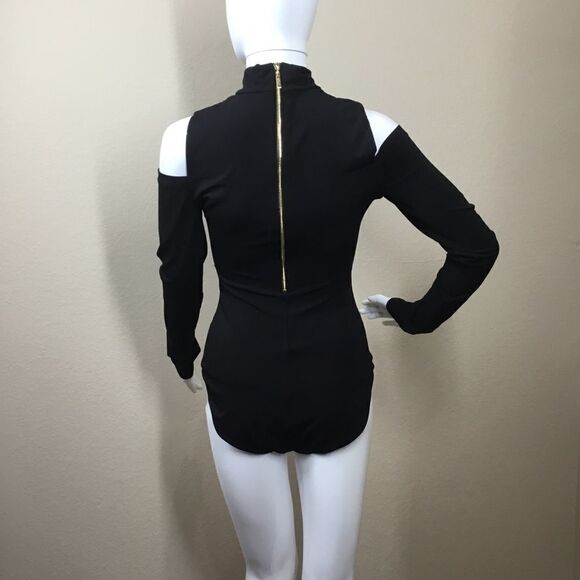 Eliza J Cold Shoulder Bodysuit C4 - Picture 2 of 7